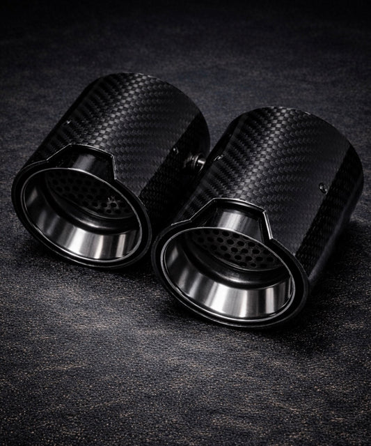 For BMW 2 Series F22 F23 M235i M240i F20 F21 M135i M140i M Performance Carbon Fiber Car Exhaust Tip ID60mm Muffler Tip